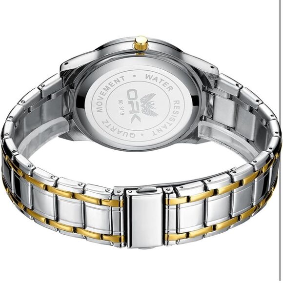 Watch Men Classic Casual Quartz Luminous Waterproof Dress Two Tone Men Wrist A1 - Picture 7 of 8